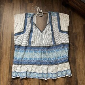 Free People Blue and White Dress